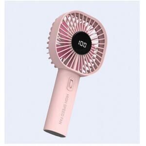 Highspeed Wind Speed Handheld chargeable fan - pink